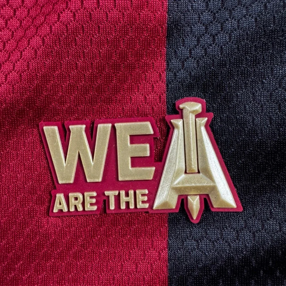 Adidas Atlanta United FC Jersey Mens L Red Black Excellent 2023/24 Authentic